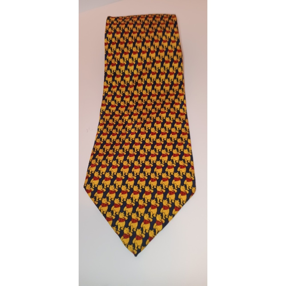 Lot of 2 Vintage Silk Novelty Neck Ties Mickey Mouse Winnie The Pooh Kidcore - Picture 10 of 16